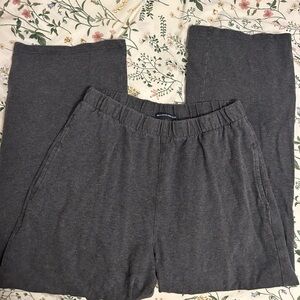 Brandy Melville Grey Wide Leg Sweatpants